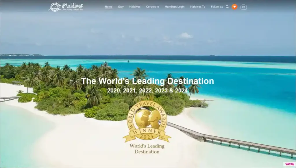 몰디브 관광청 홈페이지 바로가기